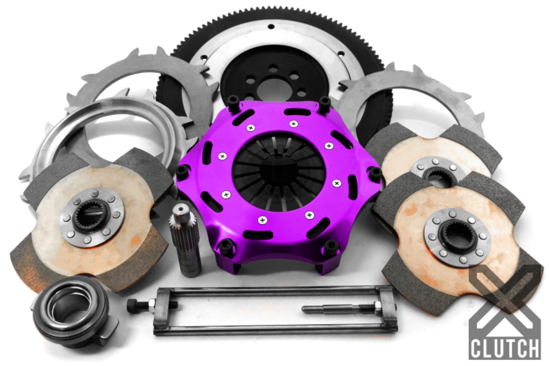 Picture of XClutch 07-17 Mitsubishi Lancer EVO X 2-0L 7-25in Triple Solid Ceramic Clutch Kit