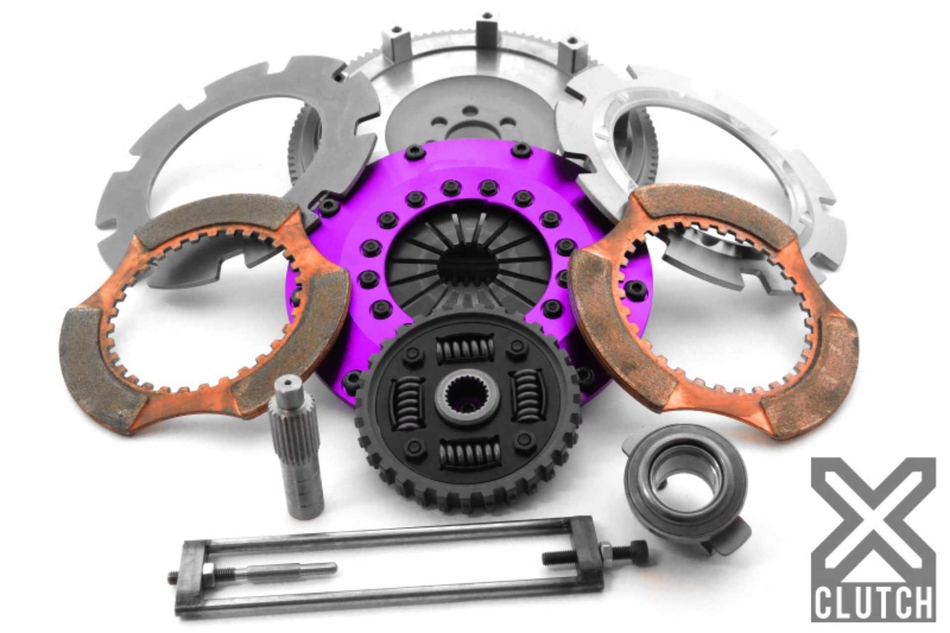 Picture of XClutch 07-17 Mitsubishi Lancer EVO X 2-0L 8in Twin Sprung Ceramic Clutch Kit