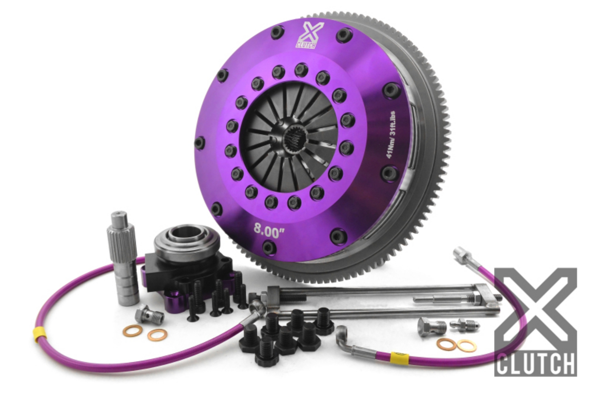 Picture of XClutch 1997 Mitsubishi Lancer EVO IV 2-0L 8in Twin Solid Ceramic Clutch Kit
