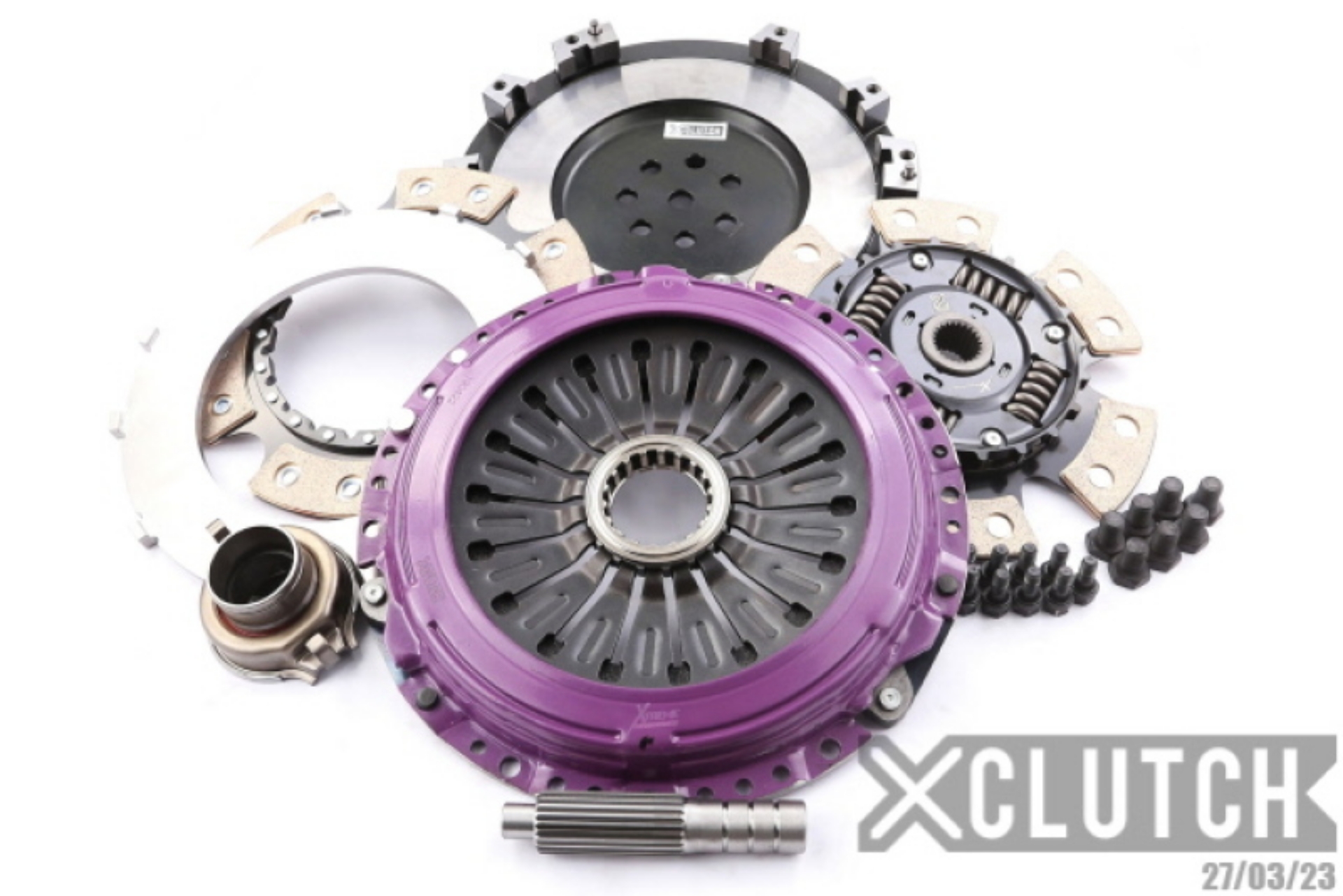 Picture of XClutch 1997 Mitsubishi Lancer EVO IV 2-0L 9in Twin Sprung Ceramic Clutch Kit
