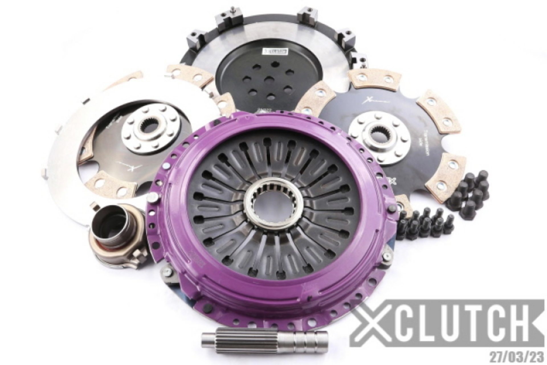 Picture of XClutch 1997 Mitsubishi Lancer EVO IV 2-0L 9in Twin Solid Ceramic Clutch Kit