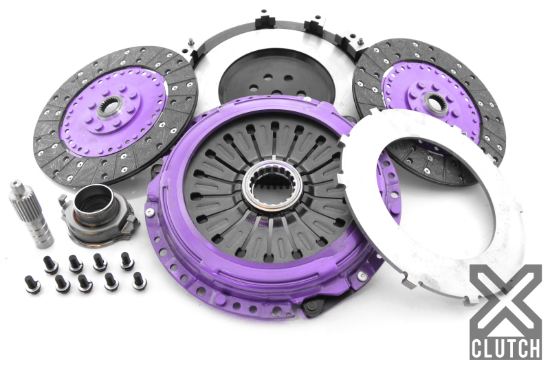 Picture of XClutch 1997 Mitsubishi Lancer EVO IV 2-0L 9in Twin Solid Organic Clutch Kit