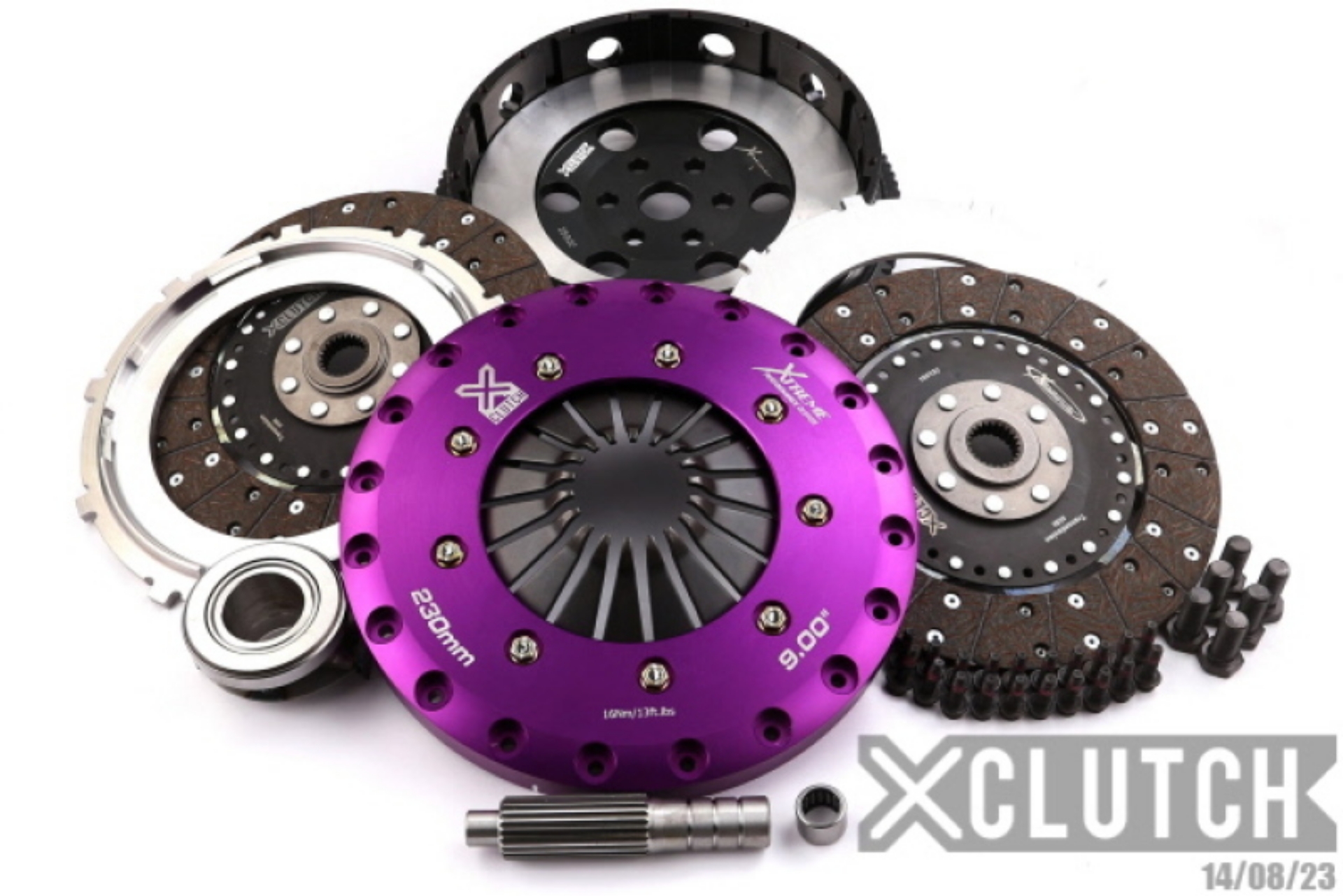 Picture of XClutch 06-07 Mazda Mazdaspeed 3 2-3L Turbo 9in Twin Solid Organic Clutch Kit
