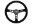 Picture of PRP Deep Dish Suede Steering Wheel- Black