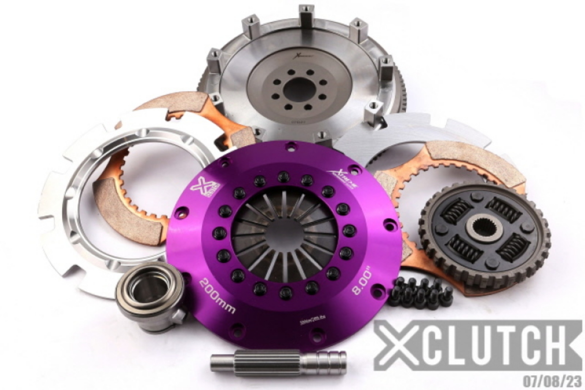Picture of XClutch 91-98 Nissan 180SX S13 2-0L 8in Twin Sprung Ceramic Clutch Kit