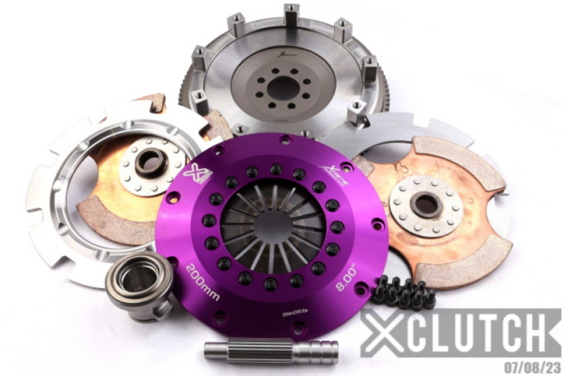 Picture of XClutch 91-98 Nissan 180SX S13 2-0L 8in Twin Solid Ceramic Clutch Kit