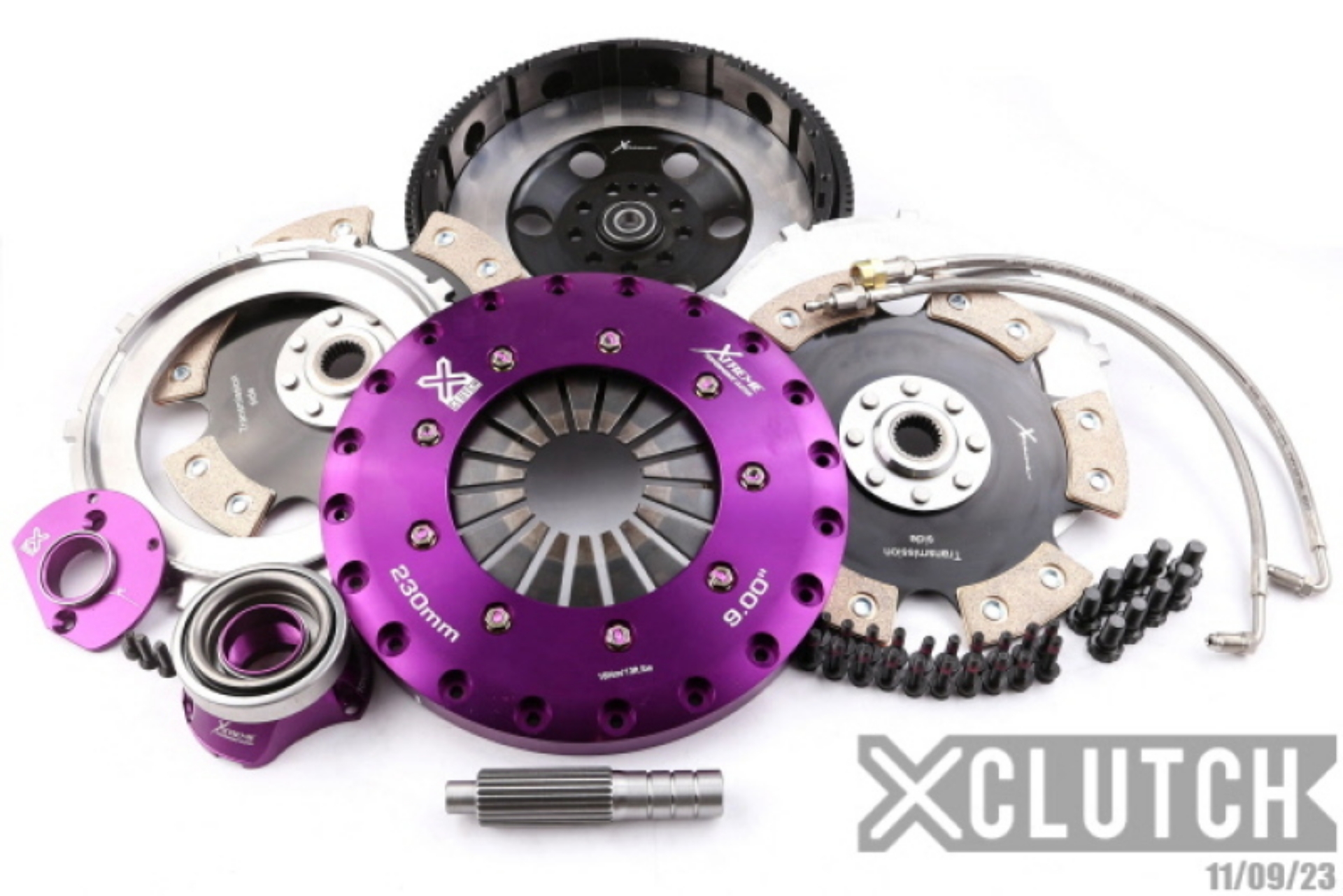 Picture of XClutch 91-92 Porsche 911 Turbo 3-3L 9in Twin Solid Ceramic Clutch Kit