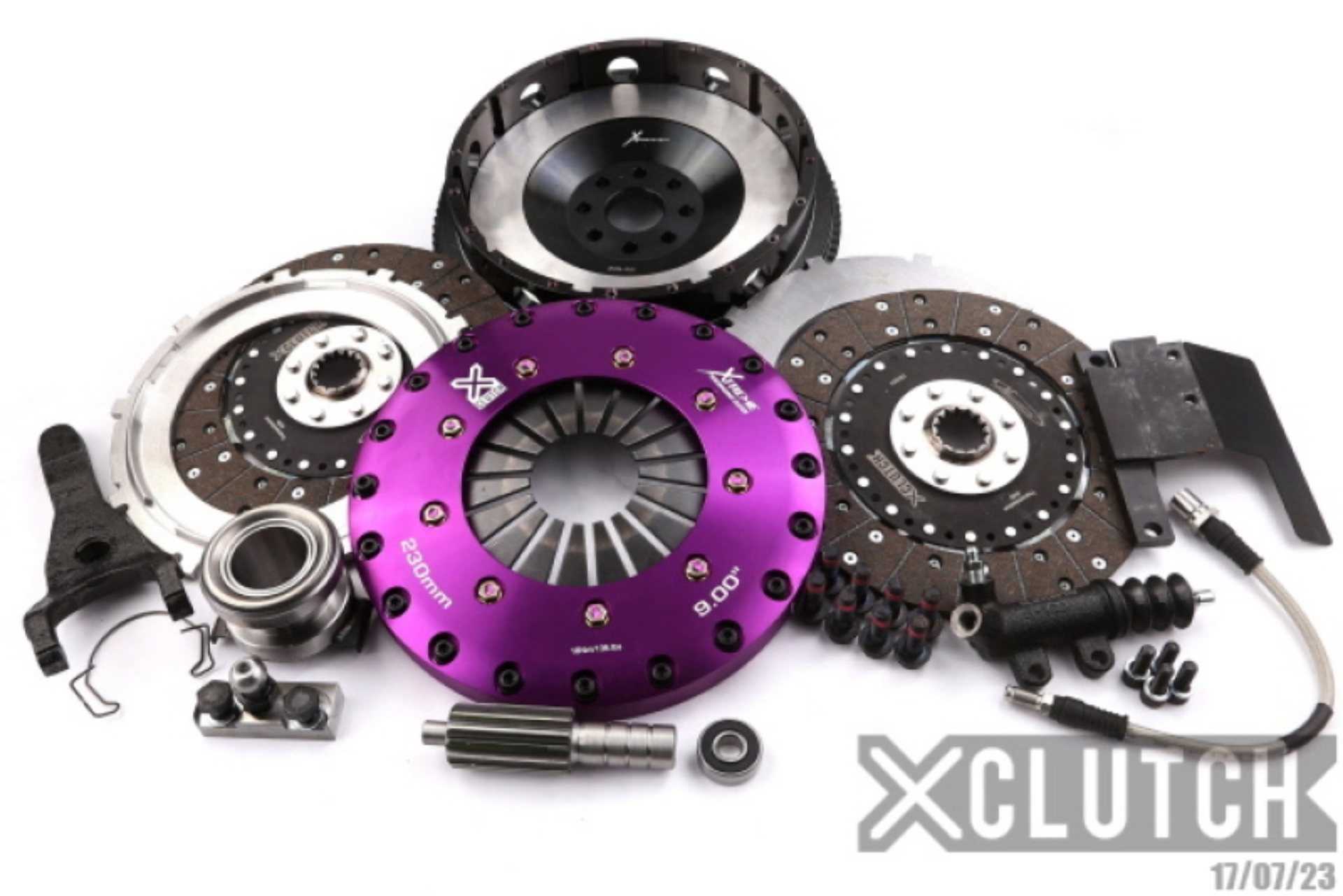 Picture of XClutch 93-95 Toyota Supra Twin Turbo 3-0L 9in Twin Solid Organic Clutch Kit