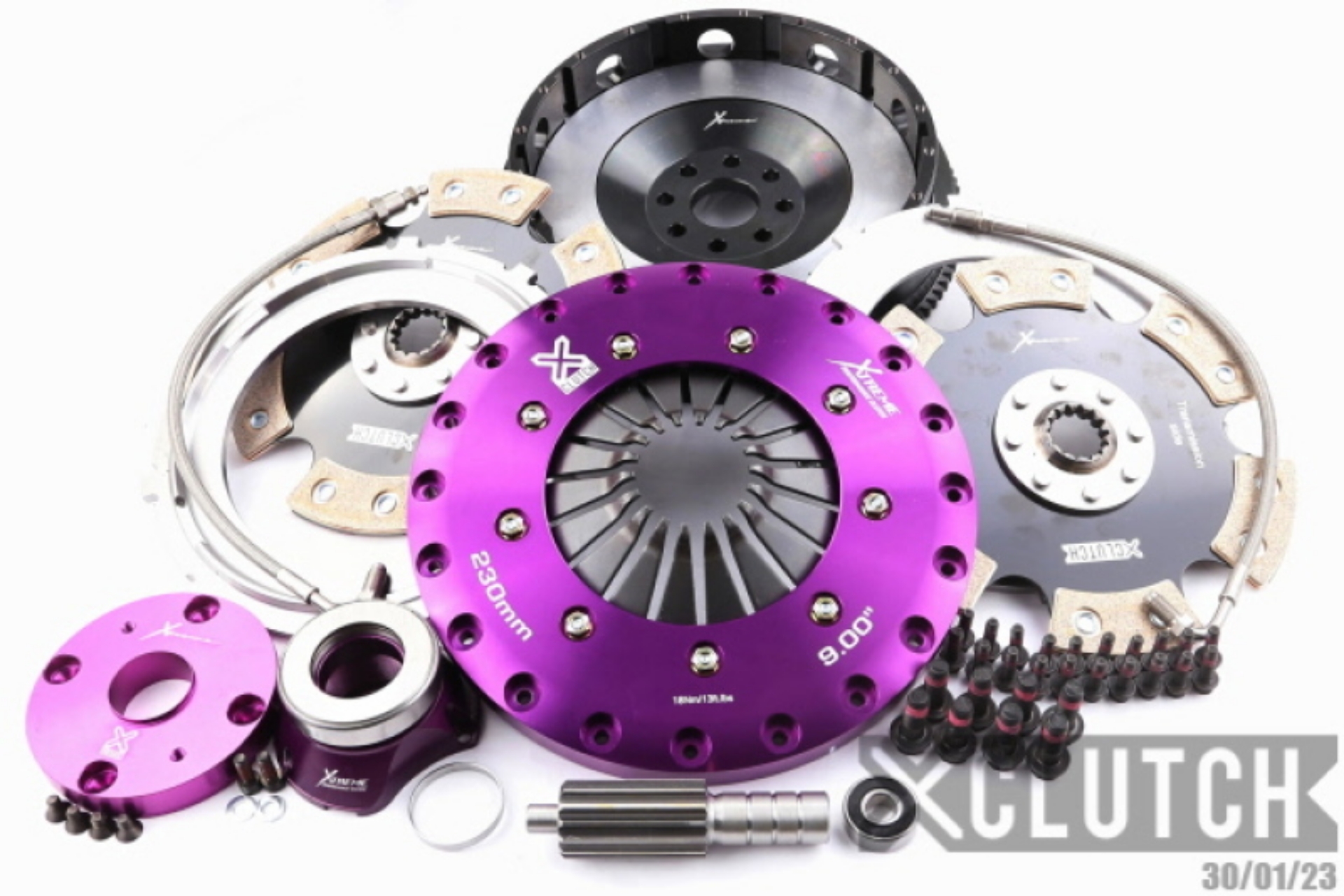 Picture of XClutch 93-95 Toyota Supra Twin Turbo 3-0L 9in Twin Solid Ceramic Clutch Kit
