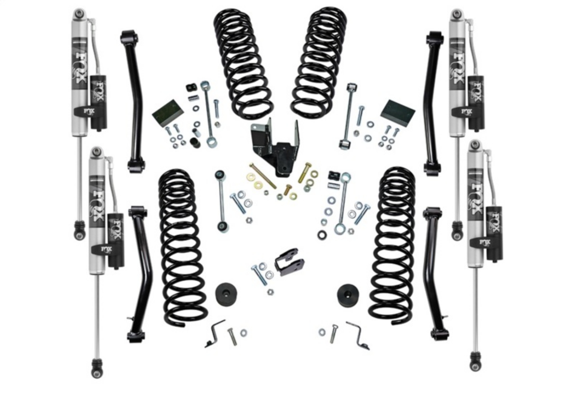 Picture of Superlift 18-22 Jeep Wrangler JL NO Mojave 4WD 4in- Dual Rate Coil Lift Kit w-Fox 2-0 Res Shocks