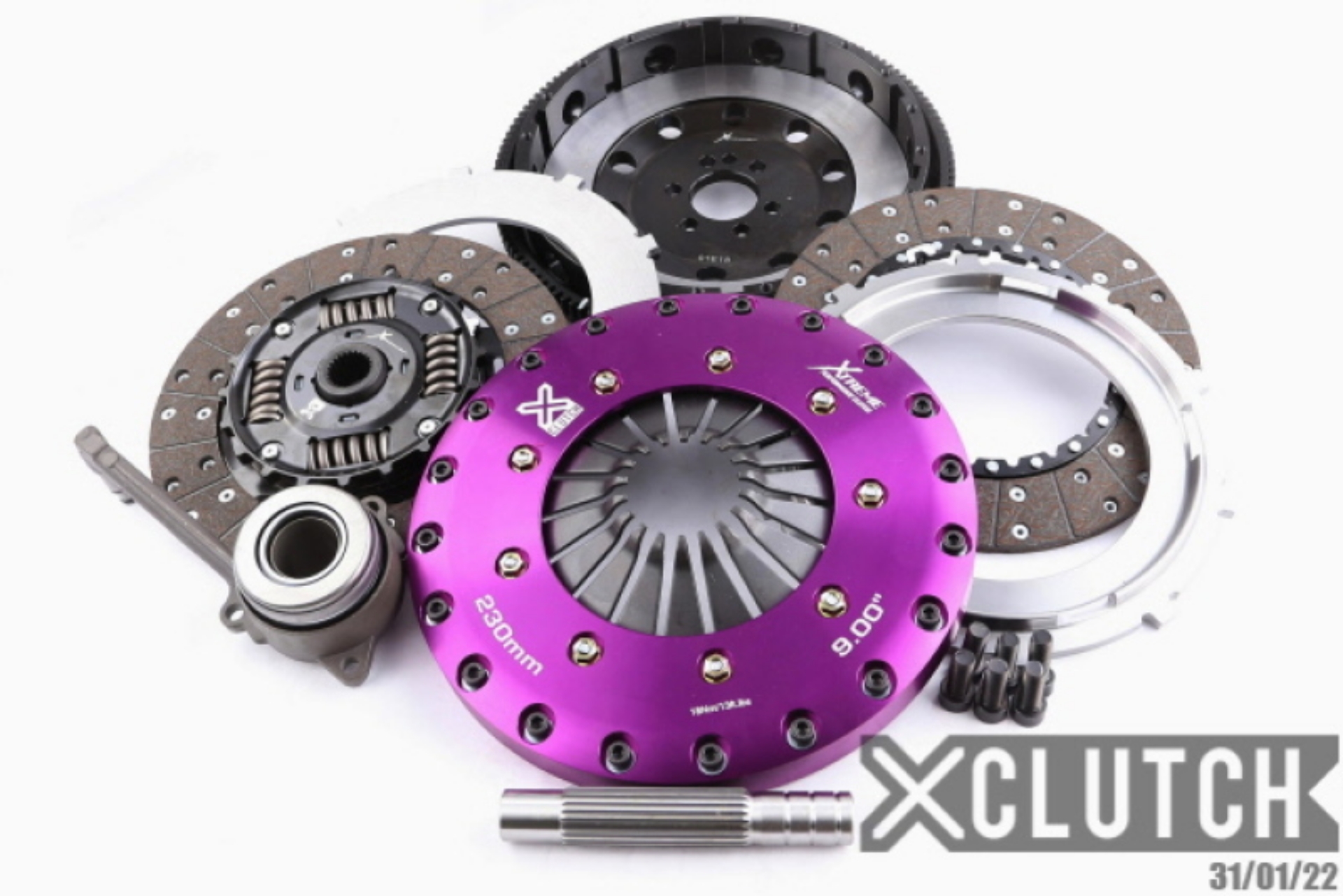 Picture of XClutch 05-06 Audi A3 Sportback 2-0L 9in Twin Sprung Organic Clutch Kit