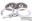 Picture of XClutch Honda 9in Twin Solid Organic Multi-Disc Service Pack