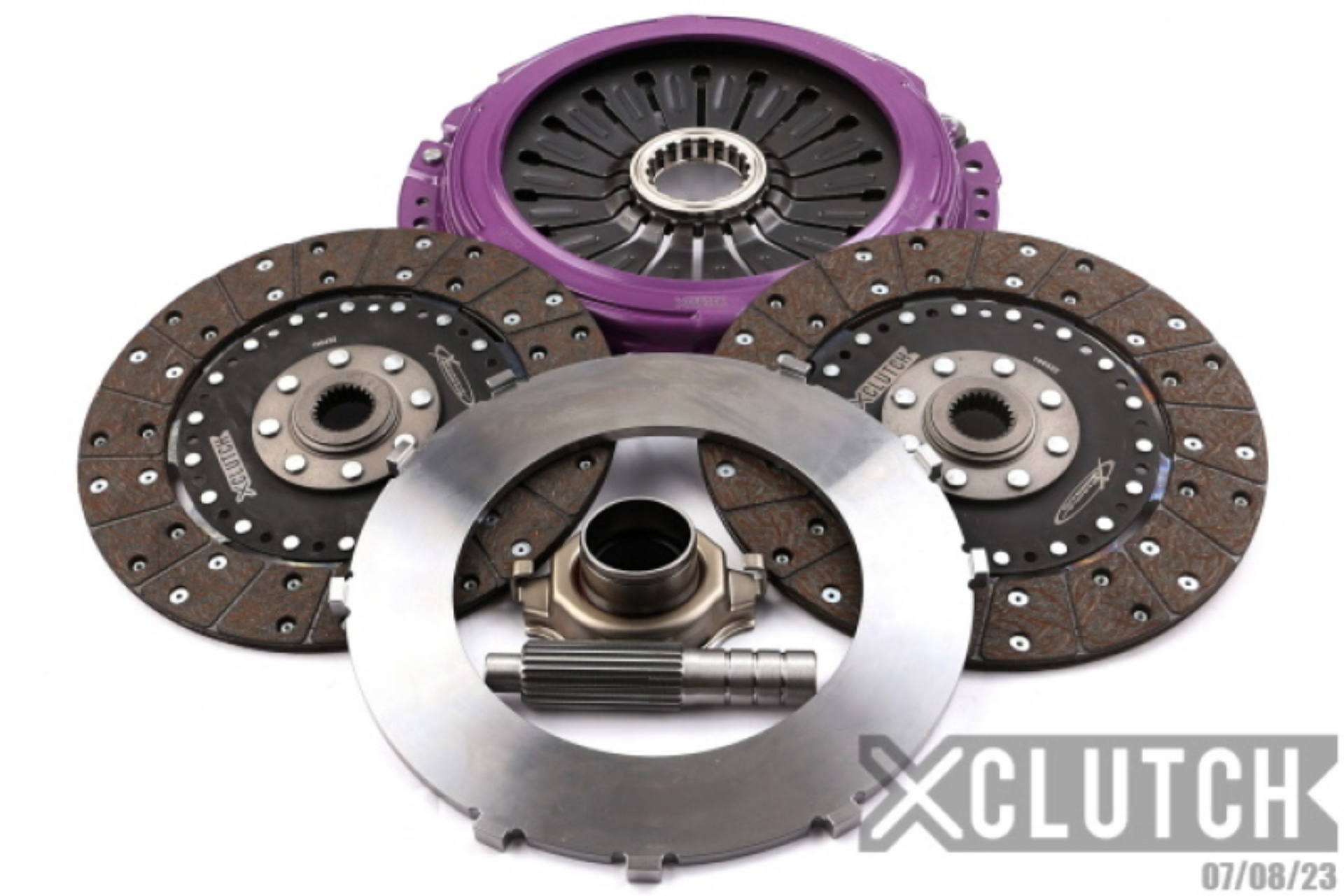 Picture of XClutch Mitsubishi 9in Twin Solid Organic Multi-Disc Service Pack