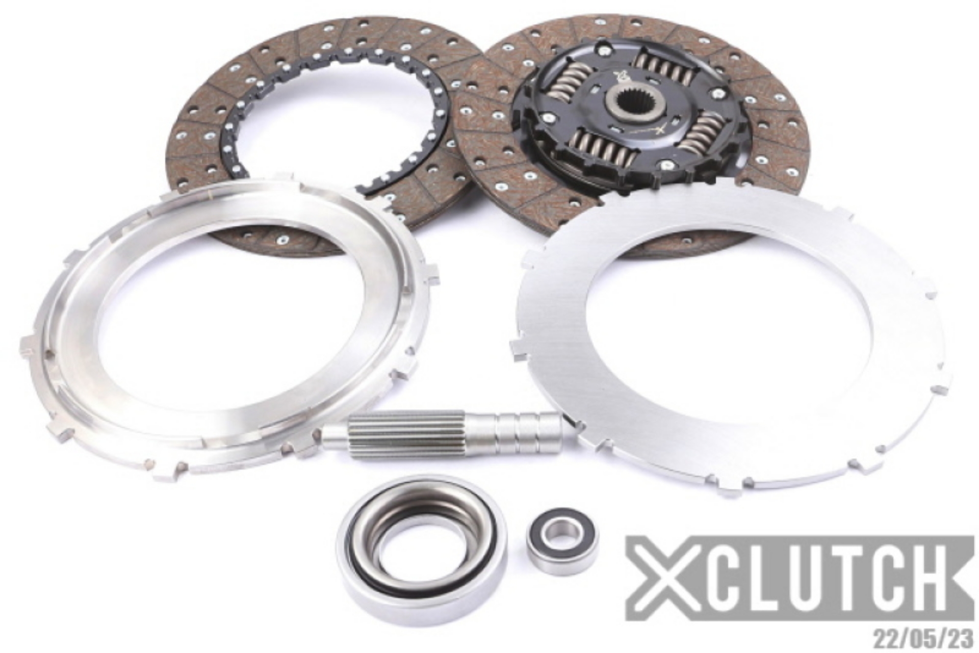 Picture of XClutch Porsche 9in Twin Sprung Organic Multi-Disc Service Pack