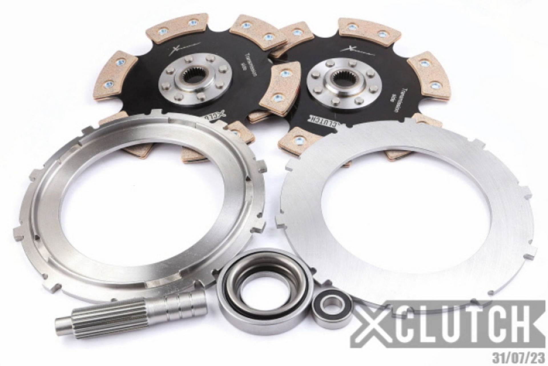 Picture of XClutch Porsche 9in Twin Solid Ceramic Multi-Disc Service Pack