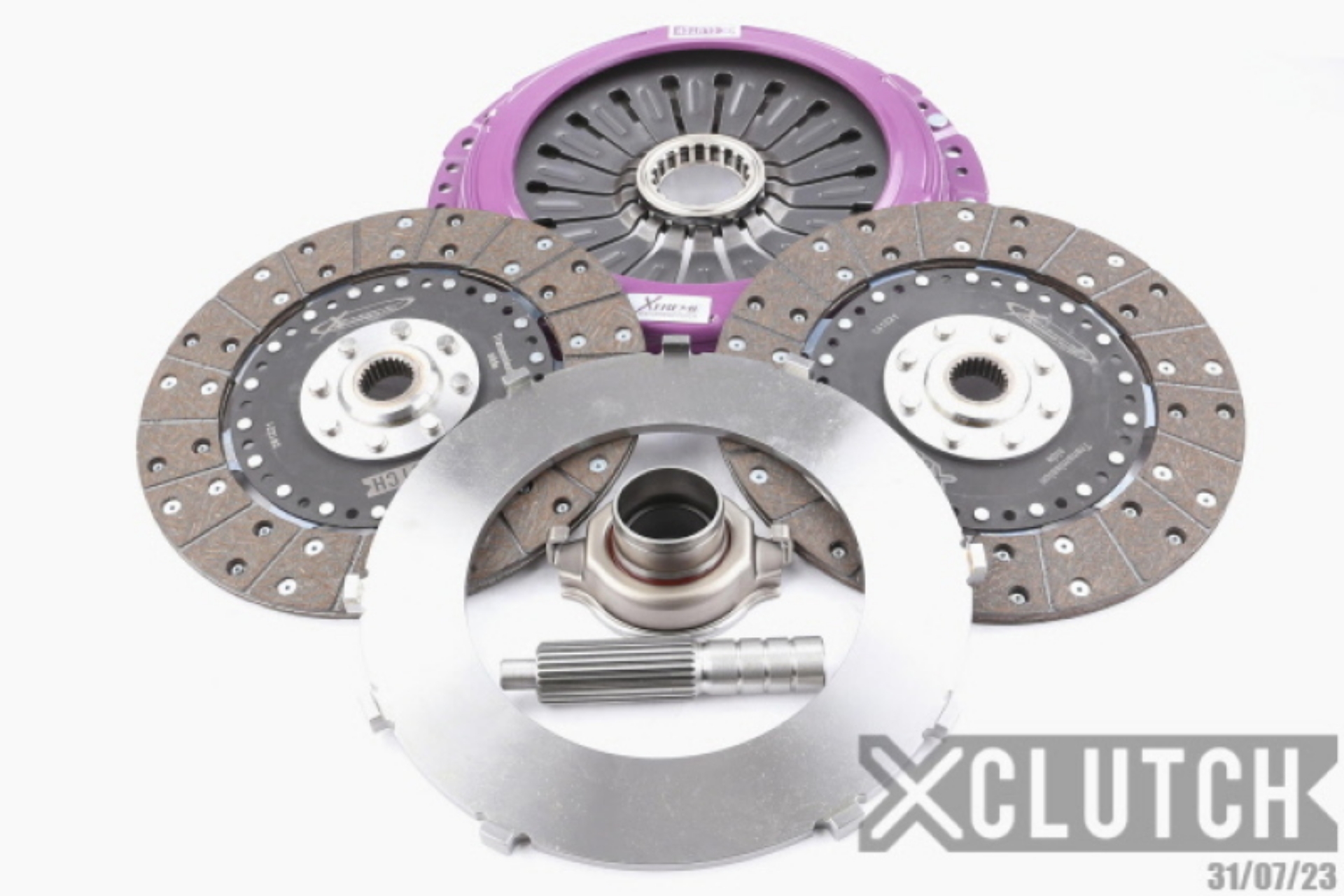 Picture of XClutch Subaru 9in Twin Solid Organic Multi-Disc Service Pack