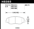 Picture of Hawk 13-15 Honda Civic Si DTC-60 Front Race Brake Pads