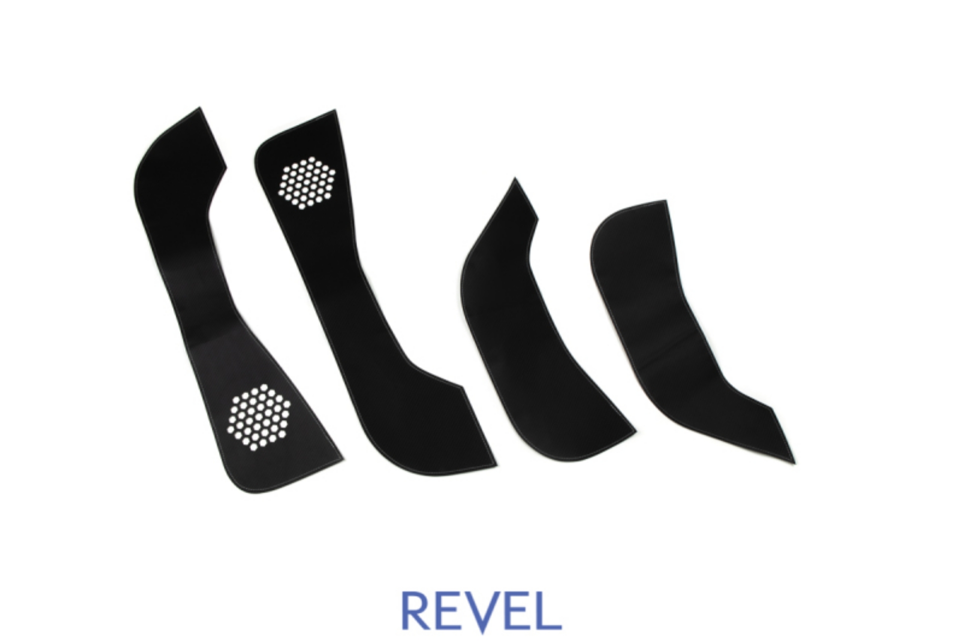 Picture of Revel GT Design Kick Panel Cover White Stitch 16-19 Tesla Model 3 - 4 Pieces