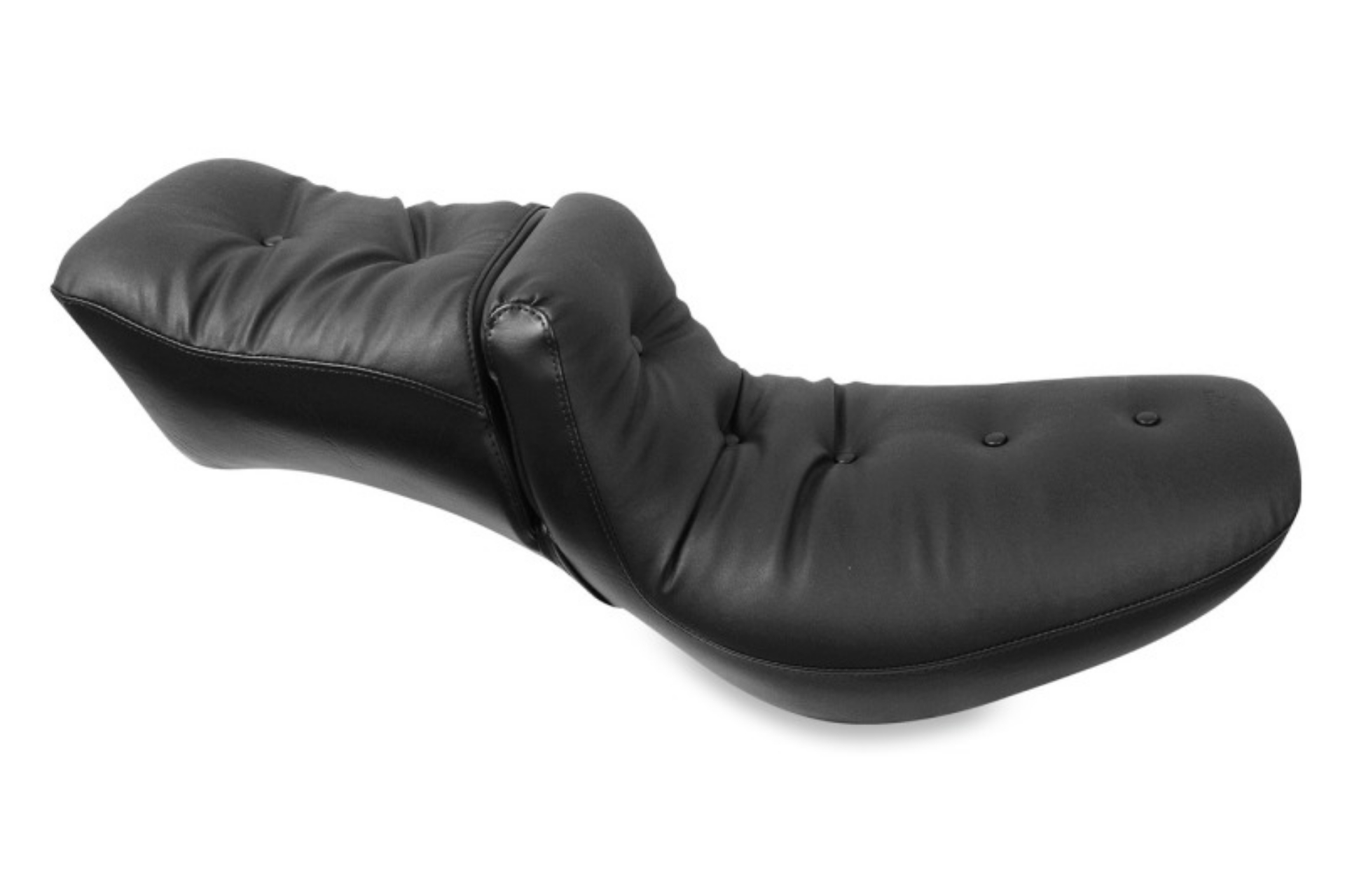 Picture of Mustang 84-06 Harley Standard Rear Tire Duke 1PC Regal Seat - Black