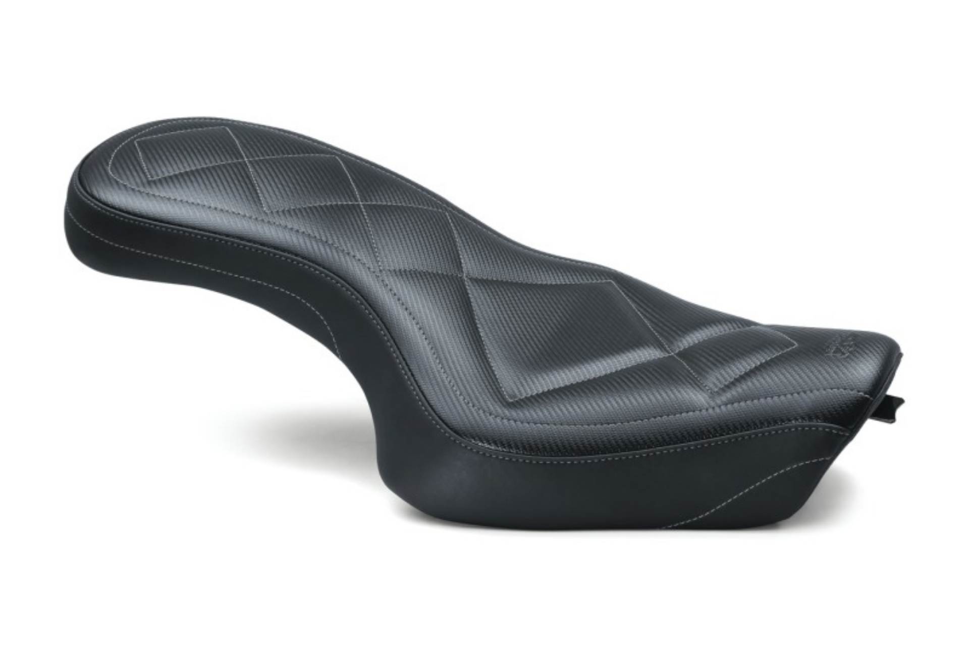 Picture of Mustang 04-21 Harley Sportster Super Tripper 1PC Seat Carbon- Black