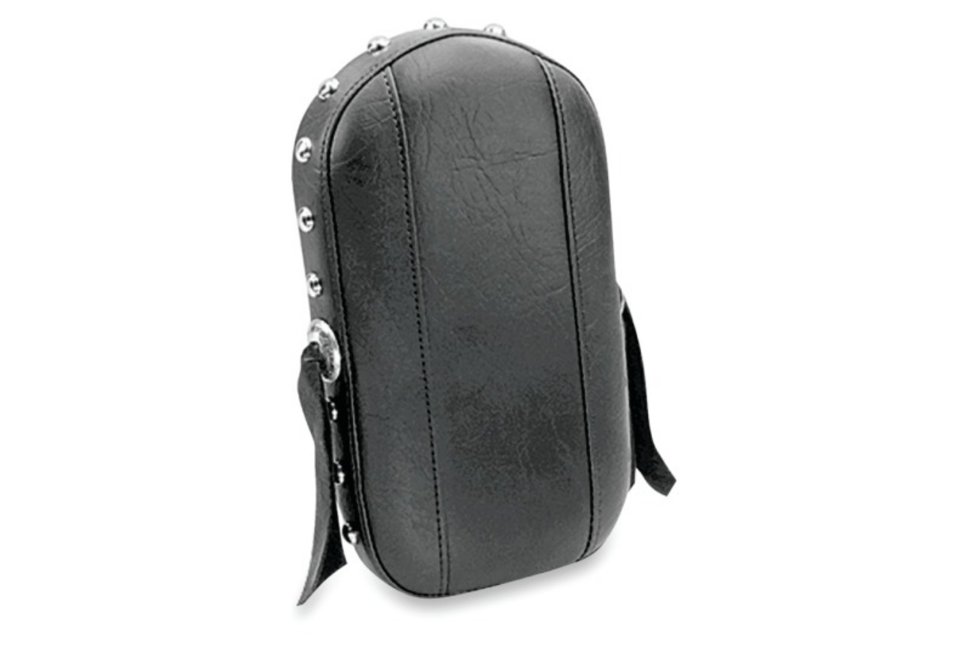 Picture of Mustang Harley Medallion Style Sissy Bar Pad 6-5 inch x 11 inch w-Studs - Black