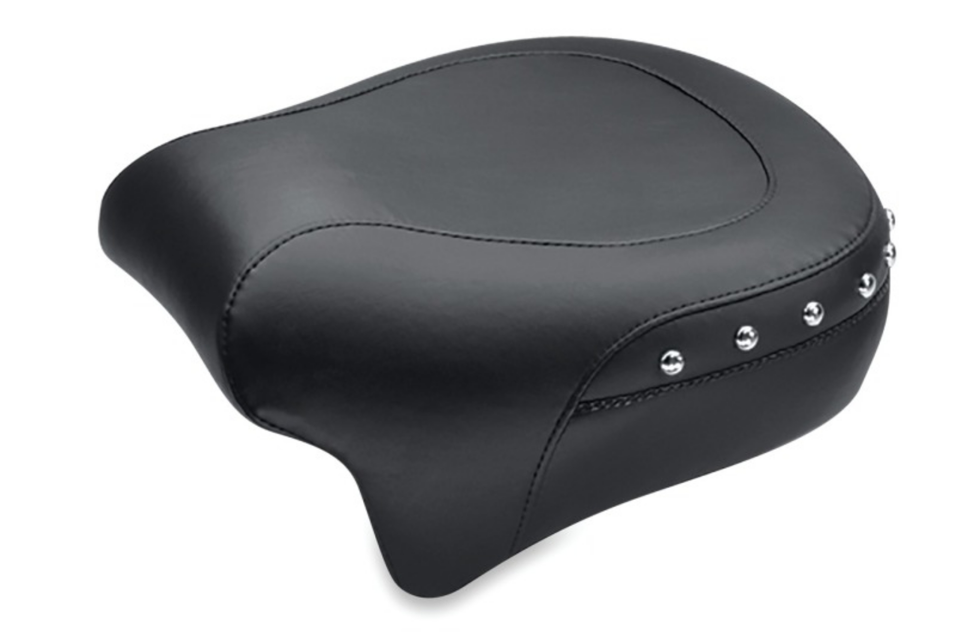 Picture of Mustang 08-21 Harley Electra Glide,Rd Glide,Rd King,Str Glide Pass Seat13-5wide-Studs - Black