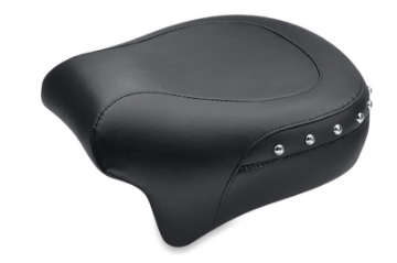 Picture of Mustang 08-21 Harley Electra Glide,Rd Glide,Rd King,Str Glide Pass Seat13-5wide-Studs - Black