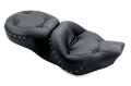 Picture of Mustang 97-07 Harley Rd King, 06-07 Str Glide, 00-05 Eagle Tour 1PC Seat w-Blk Pearl Studs - Black