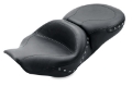Picture of Mustang 97-07 Harley Rd King,06-07 Str Glide,00-05 Eagle Hightail Std Tour Pass Seat w-Studs - Black