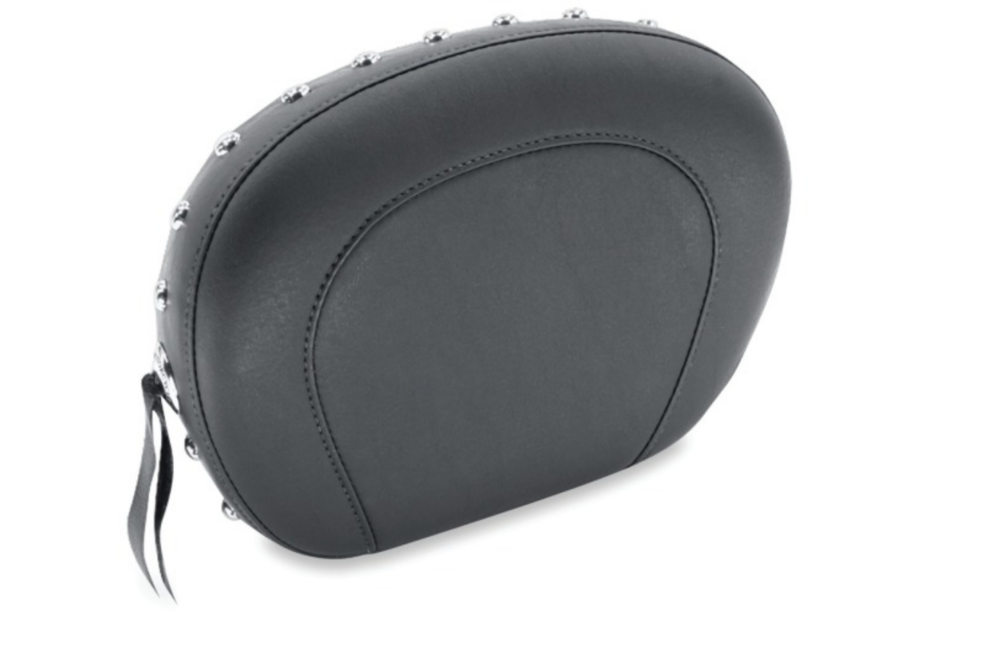 Picture of Mustang Harley Low Medallion Style Sissy Bar Pad9 inch x 12 inch w-Studs - Black