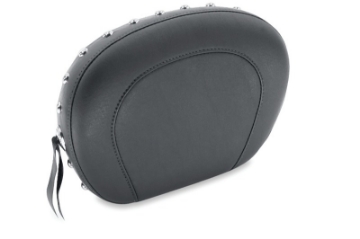 Picture of Mustang Harley Low Medallion Style Sissy Bar Pad9 inch x 12 inch w-Studs - Black