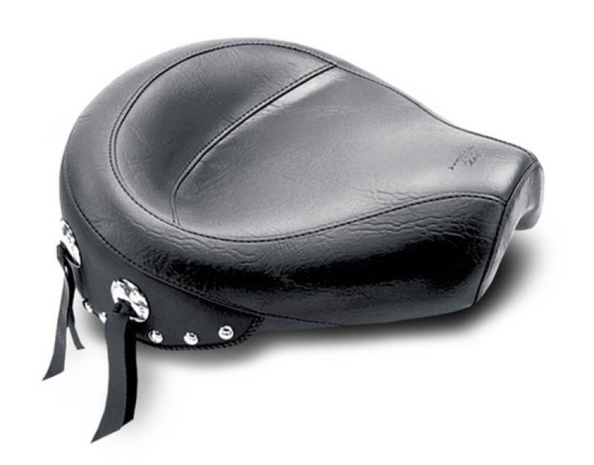 Picture of Mustang 82-03 Harley Sportster Wide Touring Solo Seat w-Studs - Black