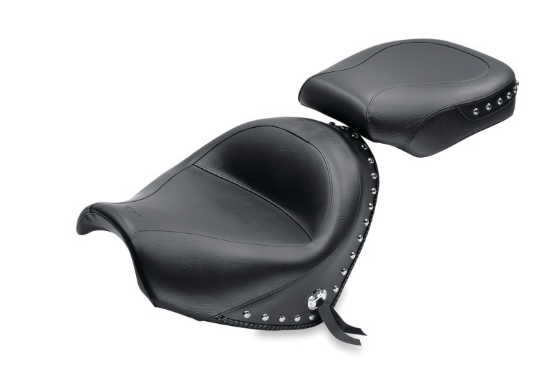 Picture of Mustang 05-08 Suzuki Bouleva C50,05-08 C50T,01-04 VL800 Volusia Touring 2PC Seat w-Studs - Black