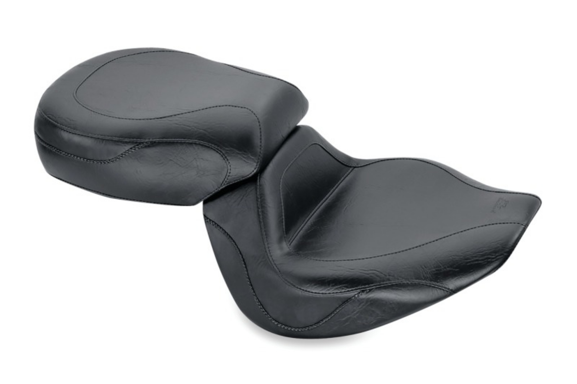 Picture of Mustang 02-03 Yamaha Road Star Warrior 1700 Sport Touring 1PC Seat - Black