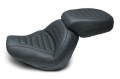 Picture of Mustang 18-21 Harley Fat Bob Standard Touring Solo Seat Trapezoid- Black