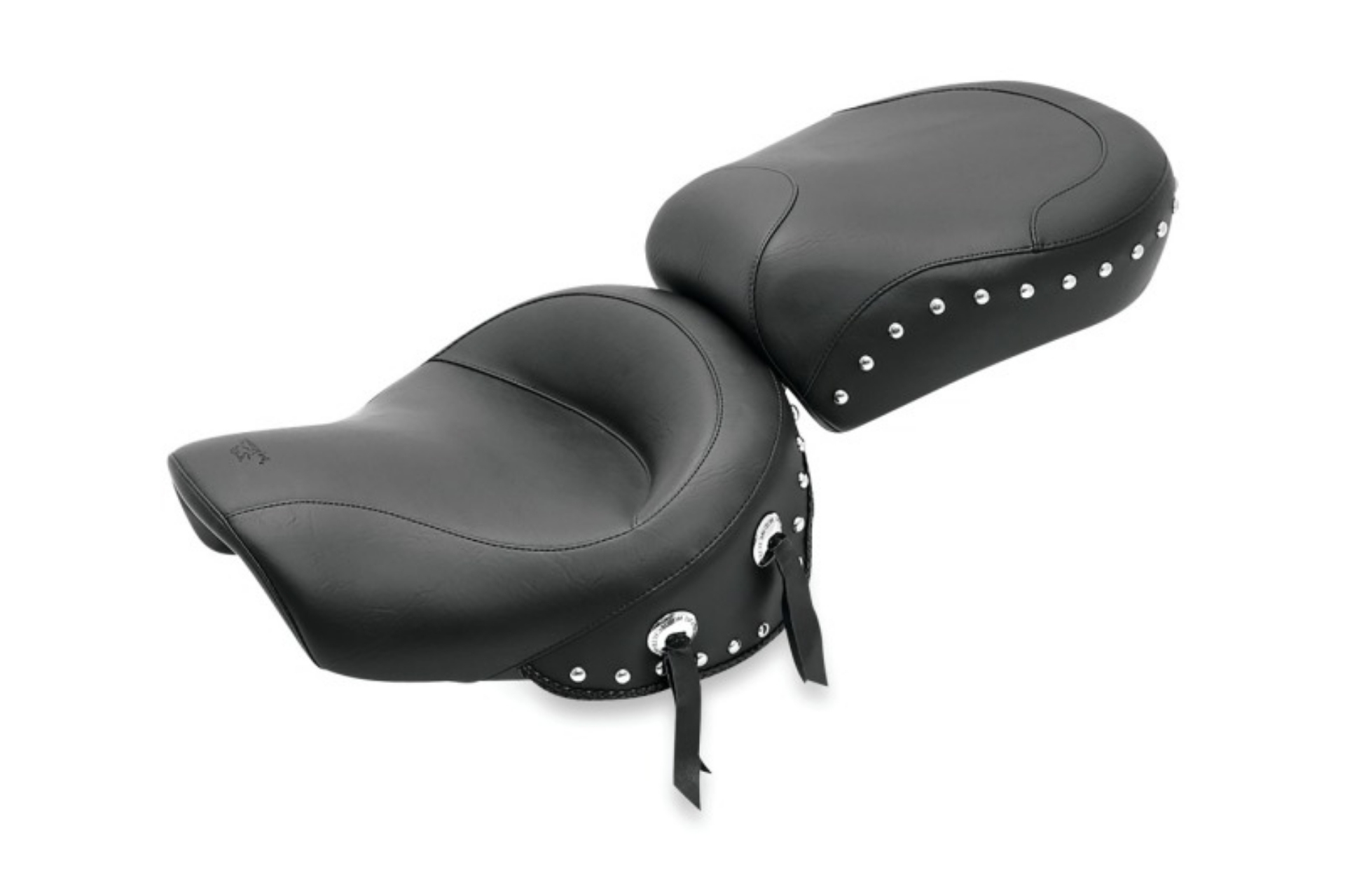 Picture of Mustang 96-04 Kawasaki Vulcan 1500 Classic,99-01 Nomad Std Touring 2PC Seat w-Studs - Black
