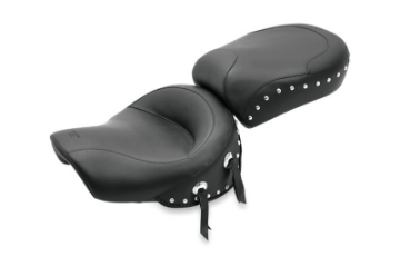 Picture of Mustang 96-04 Kawasaki Vulcan 1500 Classic,99-01 Nomad Std Touring 2PC Seat w-Studs - Black