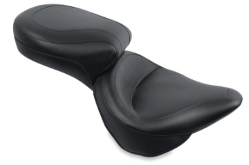 Picture of Mustang 00-15 Harley Softail Standard Rear Tire Wide Touring 1PC Seat - Black
