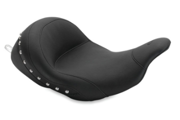 Picture of Mustang 08-21 Harley Electra Glide,Rd Glide,Rd King, Str Glide Lowdown Solo Seat w-Studs - Black