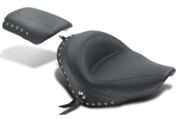 Picture of Mustang 06-17 Harley Softail Wide Tire 200mm Standard Touring Solo Seat w-Studs - Black