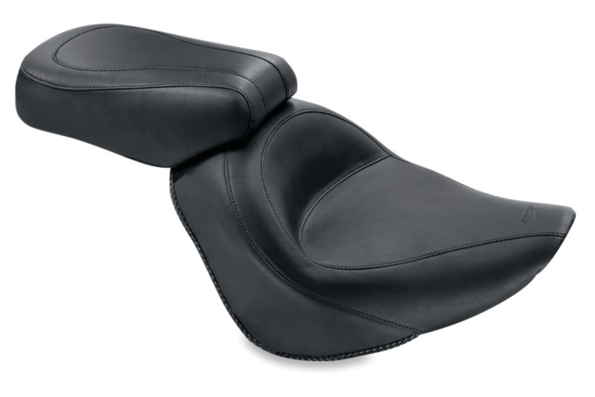 Picture of Mustang 06-17 Harley Softail Wide Tire 200mm Standard Touring Passenger Seat - Black