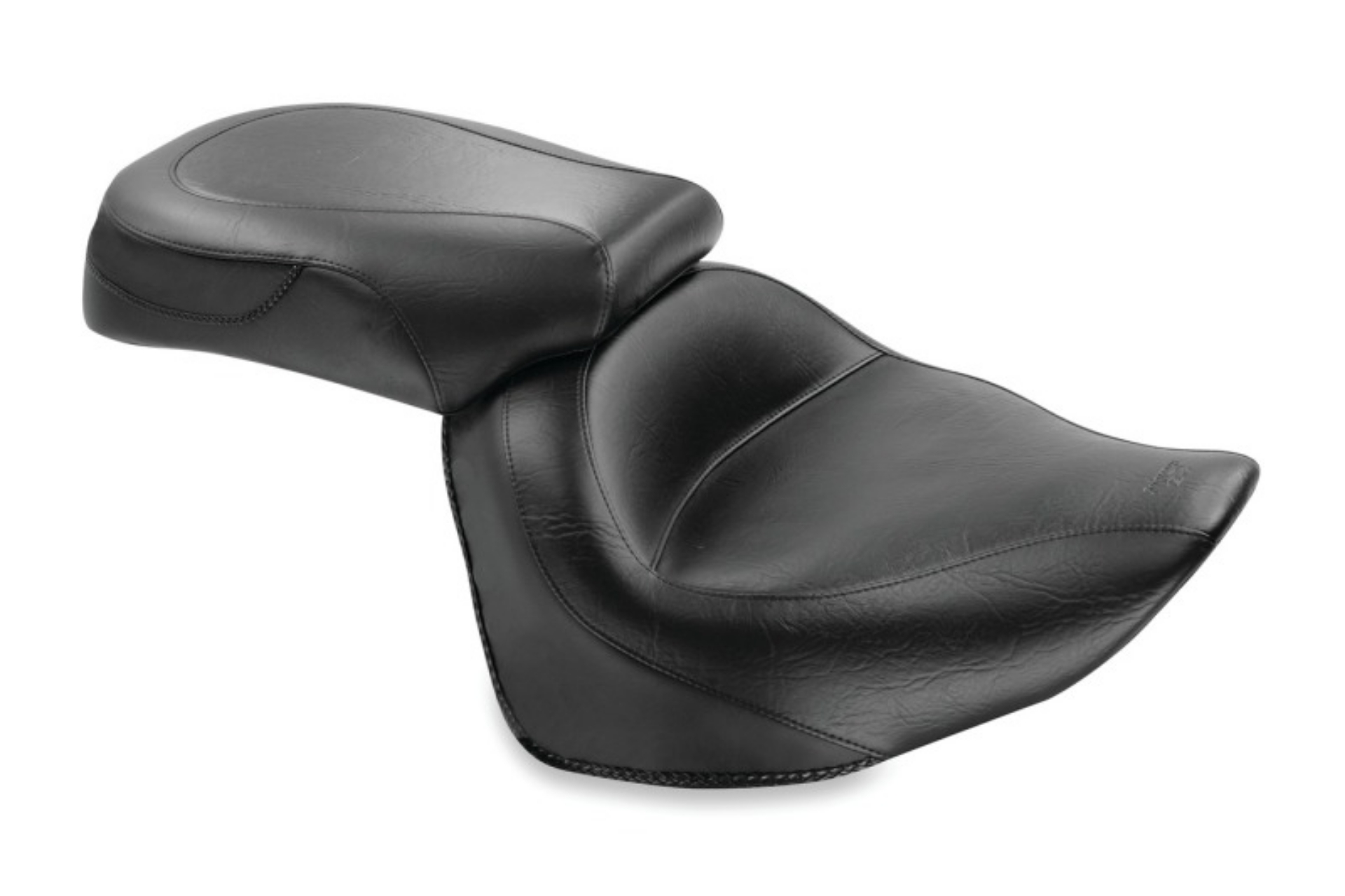 Picture of Mustang 08-17 Yamaha Raider Wide Touring 2PC Seat - Black