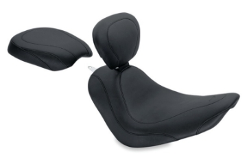 Picture of Mustang 06-17 Harley Softail Wide Tire 200mm Wide Tripper Passenger Seat - Black