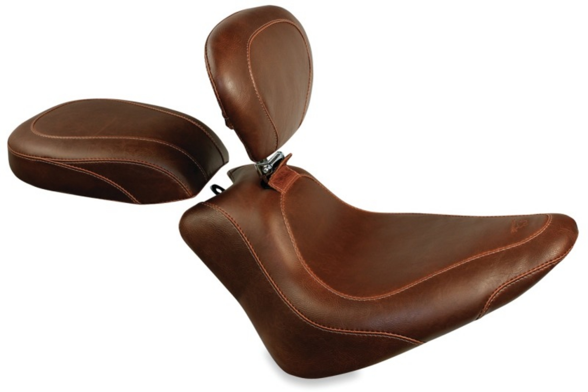 Picture of Mustang 11-13 Harley Blackline, 12-17 Slim-Slim S Tripper Passenger Seat - Distressed Brown
