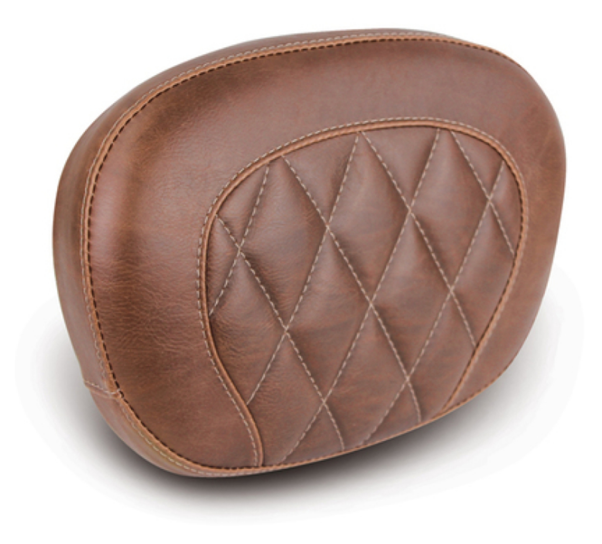 Picture of Mustang 97-23 Harley Touring Sissy Bar Pad 12 inch x 9 inch Diamond Stitch - Brown
