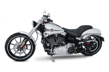Picture of Mustang 13-17 Harley Softail Breakout Tripper Fastback 1PC Seat Tuck & Roll - Black