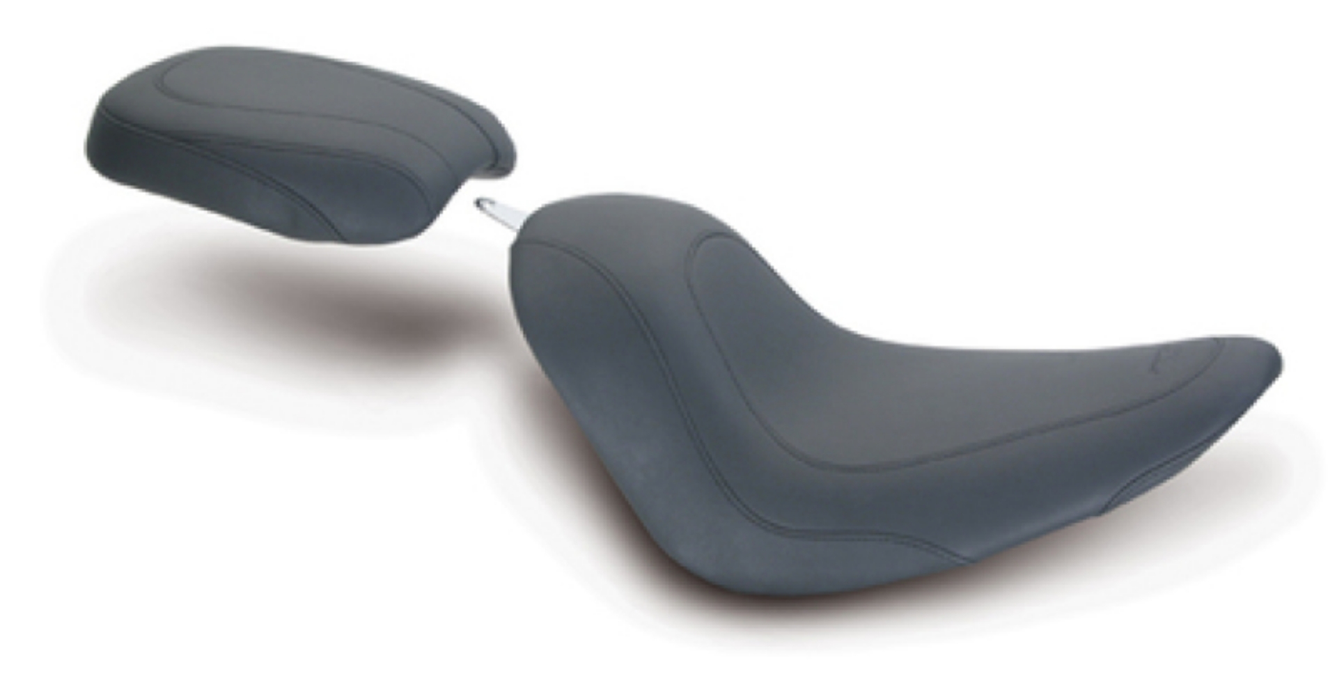 Picture of Mustang 06-17 Harley Softail Wide Tire 200mm Tripper Passenger Seat - Black