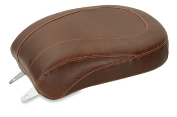 Picture of Mustang 84-06 Harley Standard Rear Tire Wide Tripper Passenger Seat - Distressed Brown