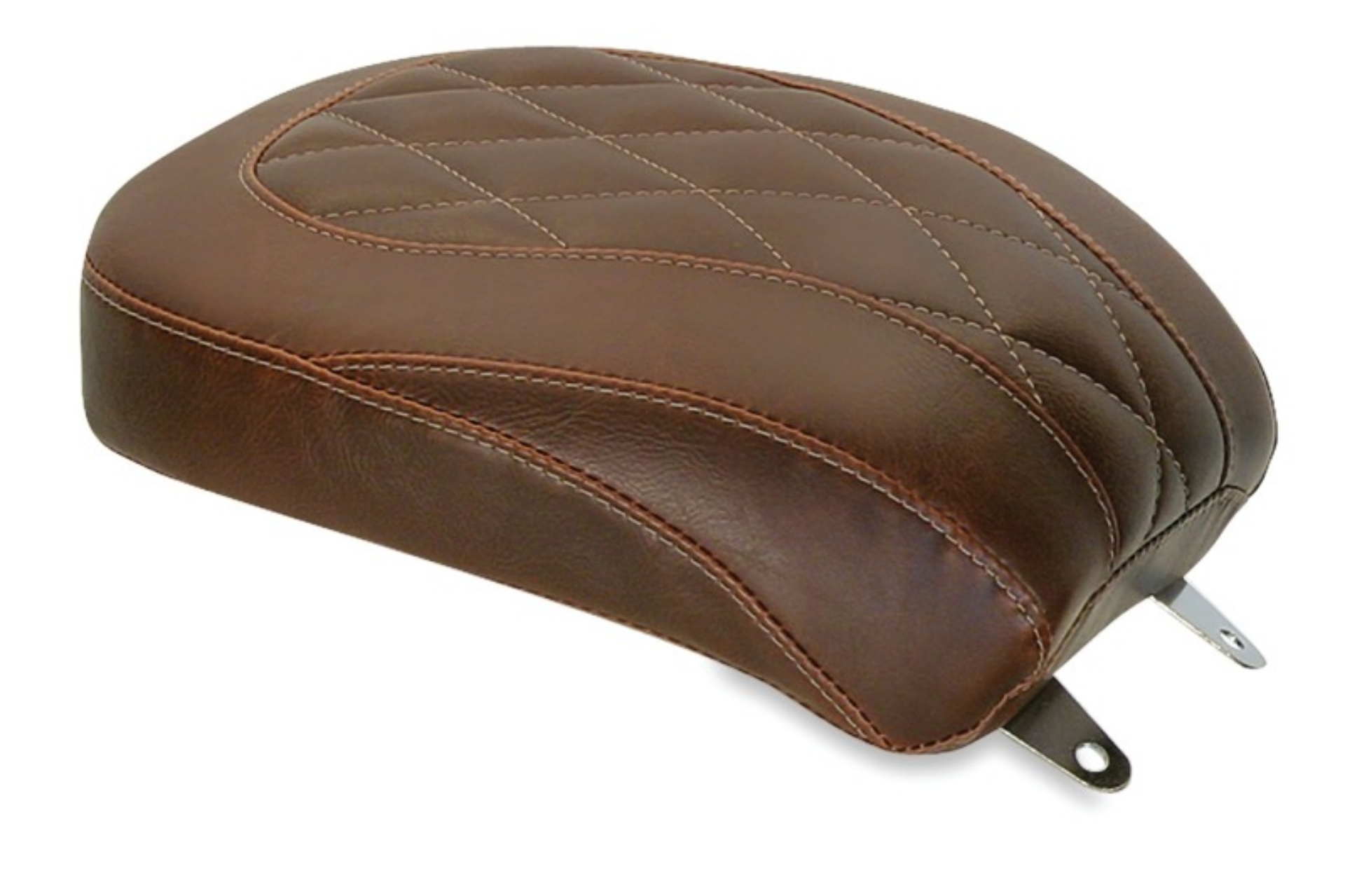 Picture of Mustang 84-06 Harley Standard Rear Tire Wide Tripper Passenger Seat Diam Stitch - Distressed Brown