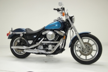 Picture of Mustang 82-00 Harley FXR Jody Perewitz Design Solo Seat Hinge Mounted - Black